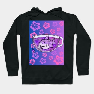 Floral Shark Tea Hoodie